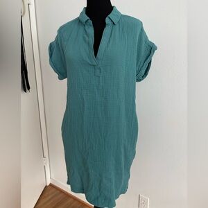 J. Crew Teal Casual Dress